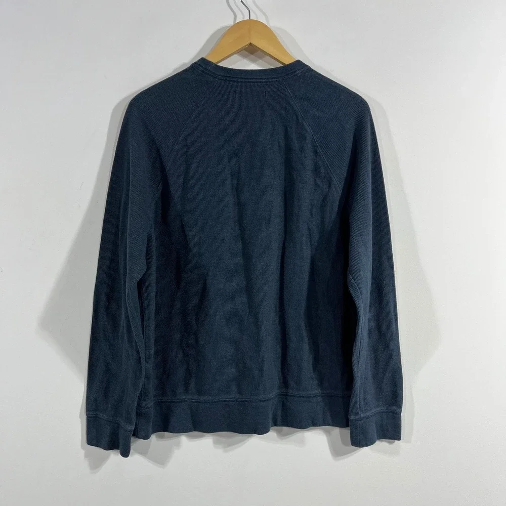 Banana Republic Grunge Thermal Waffle Knit Crewneck Top Mens Large Gorpcore 90s